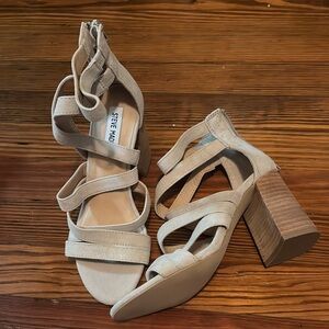 Steve Madden Women's Tan Strappy Heels